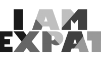 IamExpat Logo Colour_B&W